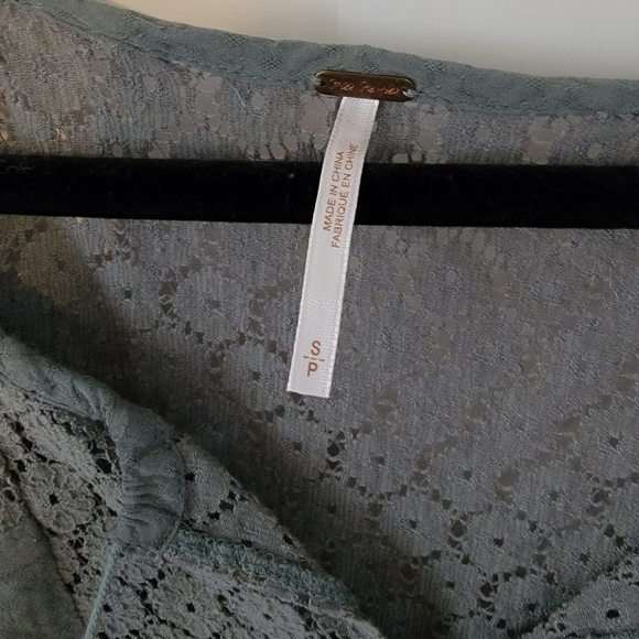 Free People Sage Peasant Top - Picture 8 of 9